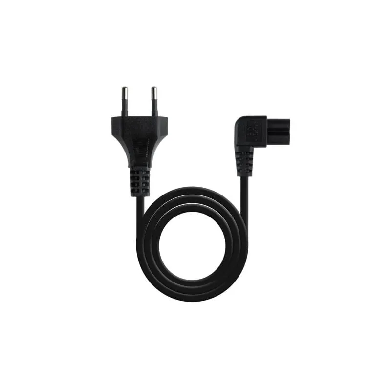 Cable Alimentación Acodado Nanocable 10-22-0503- CEE7-16 Macho - C7 Hembra- 3m- Negro