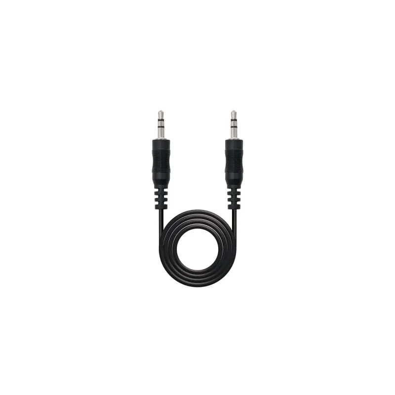 Cable Estéreo Nanocable 10-24-0103- Jack 3-5 Macho - Jack 3-5 Macho- 3m- Negro