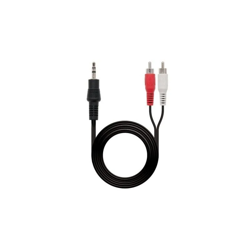 Cable Estéreo Nanocable 10-24-0301- Jack 3-5 Macho - RCA Macho- 1-5m- Negro Cable Estéreo Nanocable 10-24-0301- Jack 3-5 Macho - RCA Macho- 1-5m- Negro
