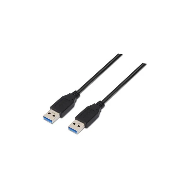 Cable USB 3-0 Nanocable 10-01-1002-BK- USB Macho - USB Macho- 5Gbps- 2m- Negro