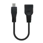 Cable USB 2-0 Nanocable 10-01-3500- MicroUSB Macho - USB Hembra- 15cm- Negro Cable USB 2-0 Nanocable 10-01-3500- MicroUSB Macho - USB Hembra- 15cm- Negro