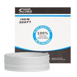 Bobina de Cable RJ45 UTP Nanocable 10-20-0302 Cat-5e- 100m- Gris