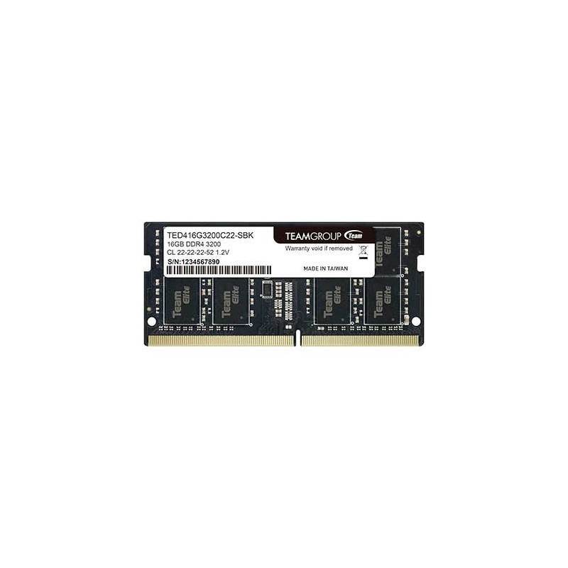 MODULO MEMORIA RAM S-O DDR4 16GB PC3200 TEAMGROUP ELITE