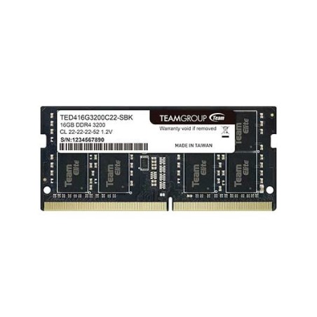 MODULO MEMORIA RAM S-O DDR4 16GB PC3200 TEAMGROUP ELITE