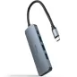 Docking Tipo-C Nanocable 10-16-4605- 3xUSB- 1xHDMI 4K- 1xUSB Tipo-C PD- Gris