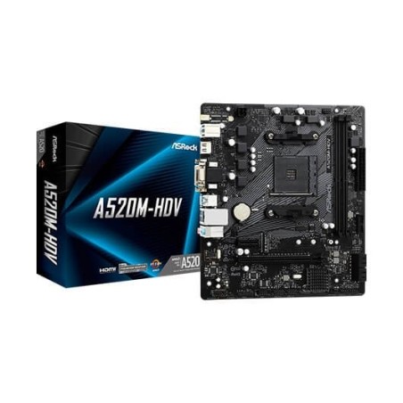 PLACA BASE ASROCK AM4 A520M-HDV