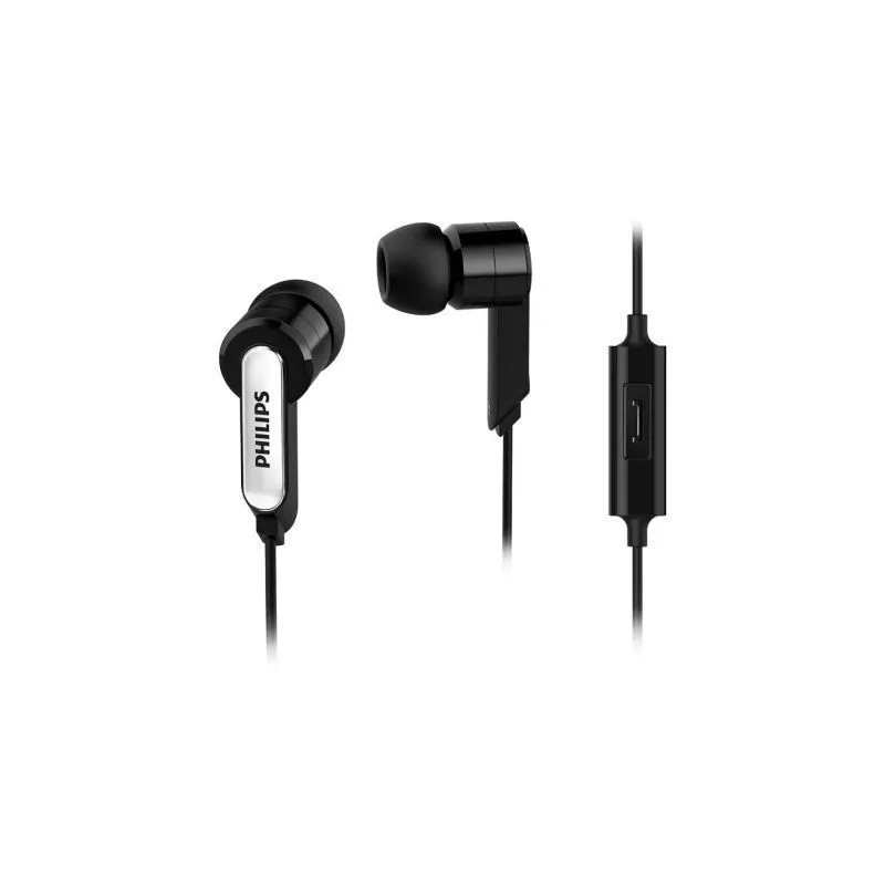 Auriculares Intrauditivos Philips SHE1405-10- con Micrófono- Jack 3-5- Negros