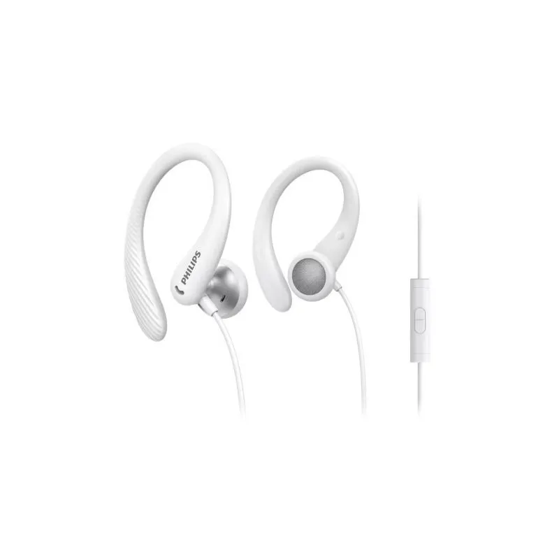 Auriculares Deportivos Philips TAA1105WT- con Micrófono- Jack 3-5- Blancos