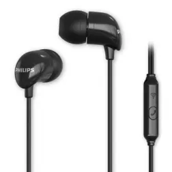 Auriculares Intrauditivos Philips TAE1126BK- con Micrófono- Jack 3-5- Negros