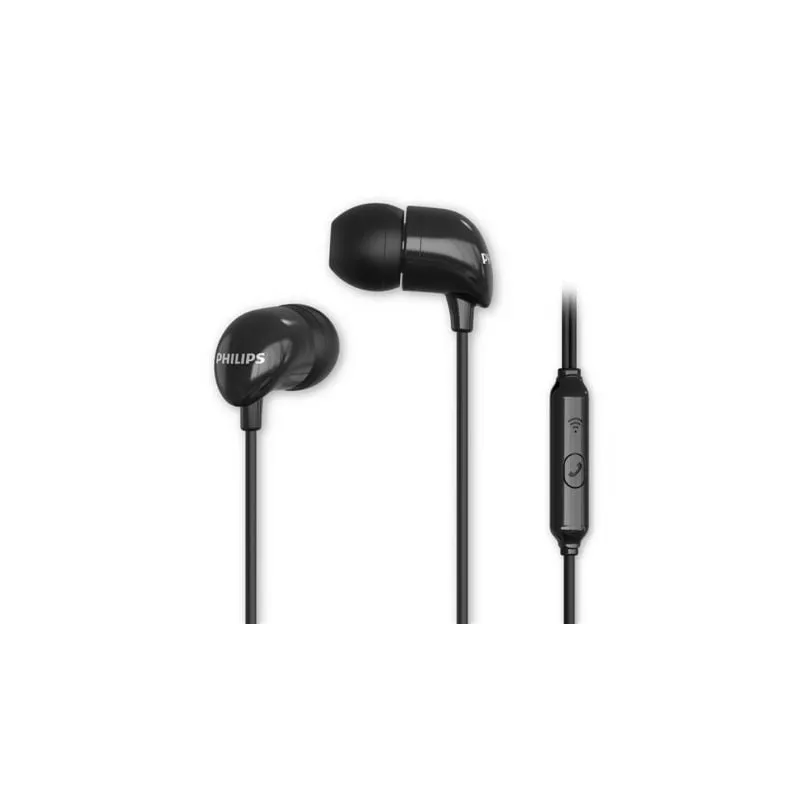 Auriculares Intrauditivos Philips TAE1126BK- con Micrófono- Jack 3-5- Negros