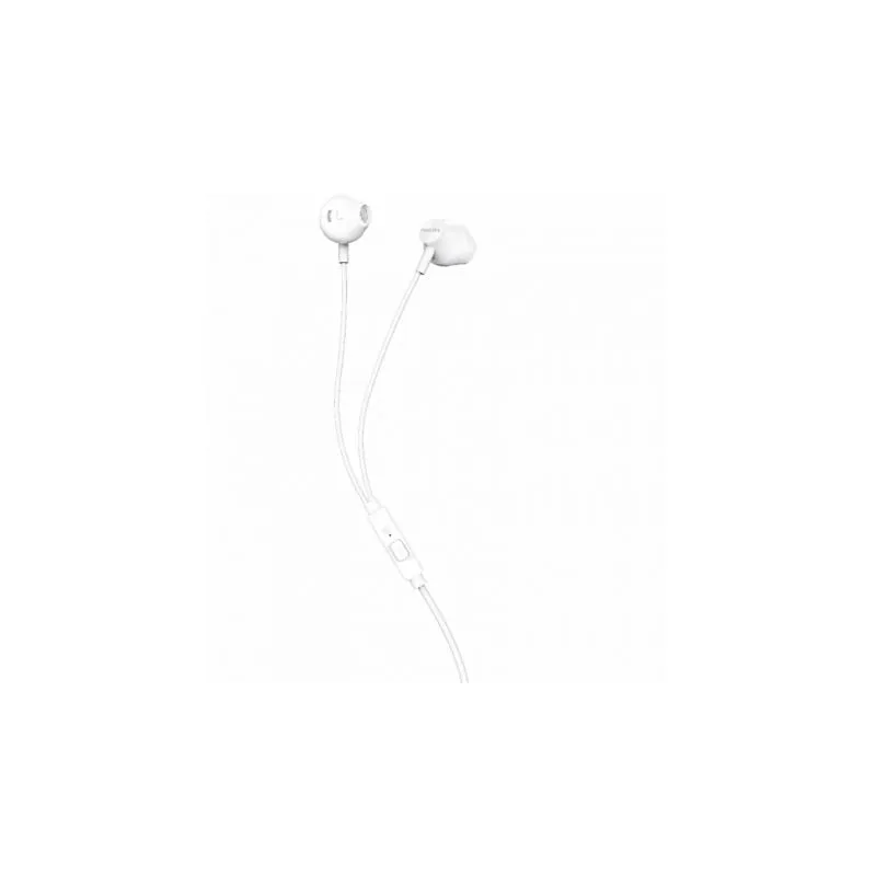 Auriculares Intrauditivos Philips TAUE101- con Micrófono- Jack 3-5- Blancos