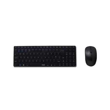 PACK RATON+TECLADO WIRELESS RAPOO 9300M BLACK