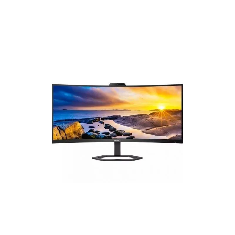 Monitor Profesional Ultrapanorámico Curvo Philips 34E1C5600HE 34"- WQHD- Webcam- Multimedia- Regulable en altura- Negro
