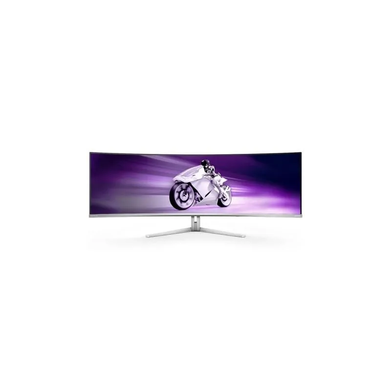 Monitor Gaming Ultrapanorámico Curvo Philips Evnia 8000 49M2C8900L 49"- Dual QHD- 0-03ms- 144Hz- QD-OLED- Multimedia- Blanco