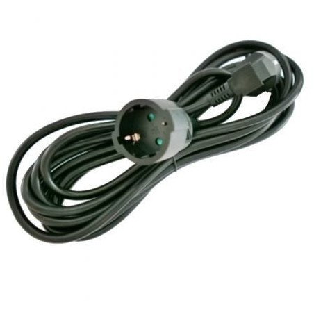 Cable Alargador de Corriente 3GO AL5M- Schuko Hembra - Schuko Macho- 5m- Negro
