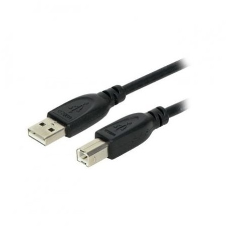 Cable USB 2-0 Impresora 3GO C113- USB Tipo-B Macho - USB Macho- 5m- Negro
