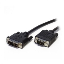 Cable DVI 3GO CDVIVGA- DVI-I Macho - HD DSUB Macho- 2m- Negro