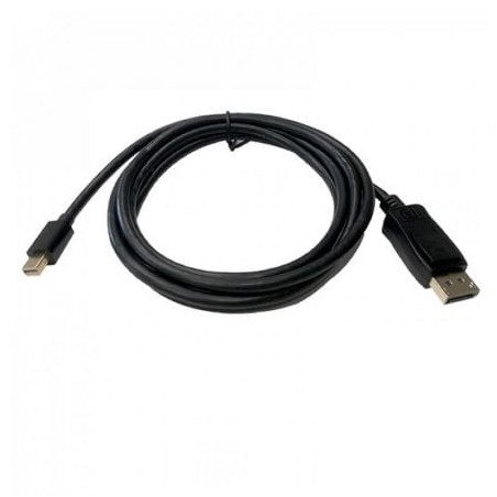 Cable Mini Displayport 3GO CMDPDP-2M- Mini Displayport Macho - Displayport Macho- 2m- Negro