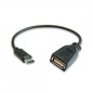 Cable USB 2-0 3GO C135- USB Tipo-C Macho - USB Hembra- 20cm- Negro