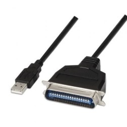 Cable Conversor impresora Aisens A104-0038- USB Macho - CN36 Macho- Negro