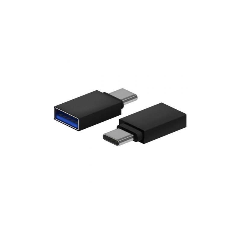 Adaptador USB 3-2 Aisens A108-0717- USB Hembra - USB Tipo-C Macho- Negro