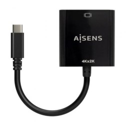 Conversor HDMI 4K 30Hz Aisens A109-0684- HDMI Hembra - USB Tipo-C Macho- 15cm- Negro