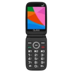Teléfono Móvil Qubo X-340CB 4G para Personas Mayores- Negro