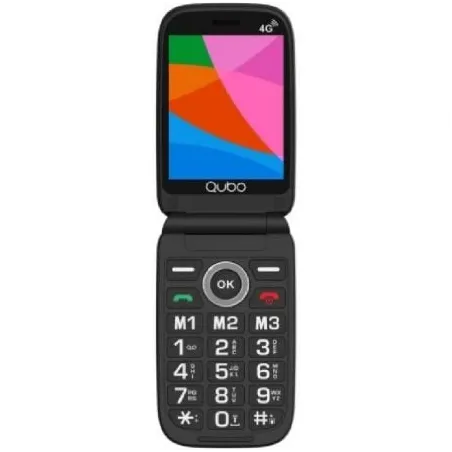 Teléfono Móvil Qubo X-D340CB 4G para Personas Mayores- Negro