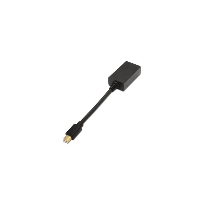 Cable Conversor Aisens A125-0137- Mini DisplayPort Macho - HDMI Hembra- 15cm- Negro