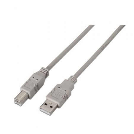 CABLE USB(A) 2-0 A USB(B) 2-0 AISENS 3M BEIGE