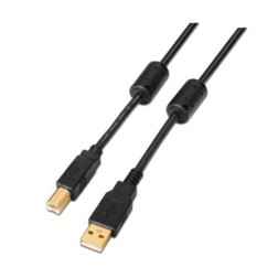 CABLE USB(A) 2-0 A USB(B) 2-0 AISENS 2M NEGRO