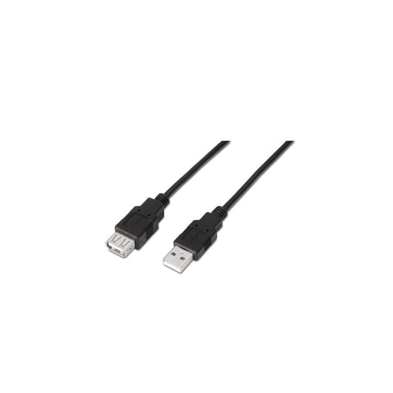 CABLE EXTENSOR USB(A) 2-0 A USB(A) 2-0 AISENS 1M NEGRO