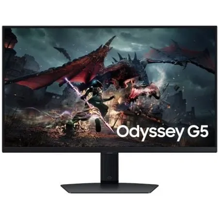 Monitor Gaming Samsung Odyssey G5 G50D S27DG502EU 27"- QHD- 1ms- 180Hz- IPS- Regulable en Altura- Negro