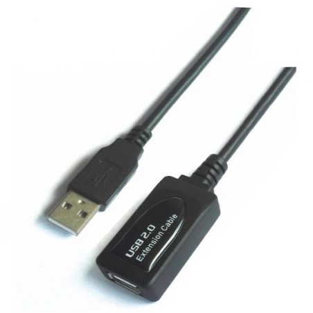 CABLE EXTENSOR USB(A) 2-0 A USB(A) 2-0 AISENS 5M NEGRO