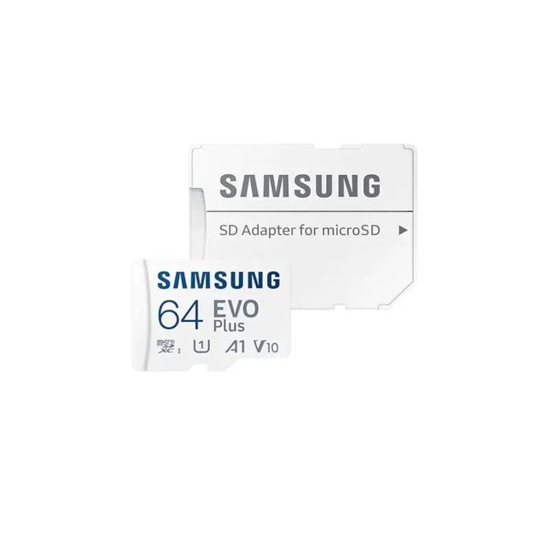 Tarjeta de Memoria Samsung EVO Plus 2023 64GB microSD XC con Adaptador- Clase 10- 160MBs