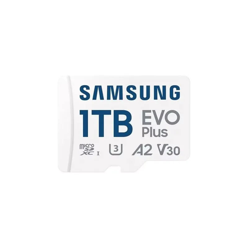 Tarjeta de Memoria Samsung EVO Plus 2024 1TB microSD XC con Adaptador- Clase 10- 160MBs