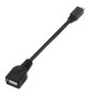 Cable USB 2-0 Aisens A101-0031- MicroUSB Macho - USB Hembra- Hasta 2-5W- 60Mbps- 15cm- Negro