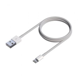 Cable Lightning Aisens A102-0542- USB Macho - Lightning Macho- Hasta 2-5W- 60Mbps- 50cm- Blanco
