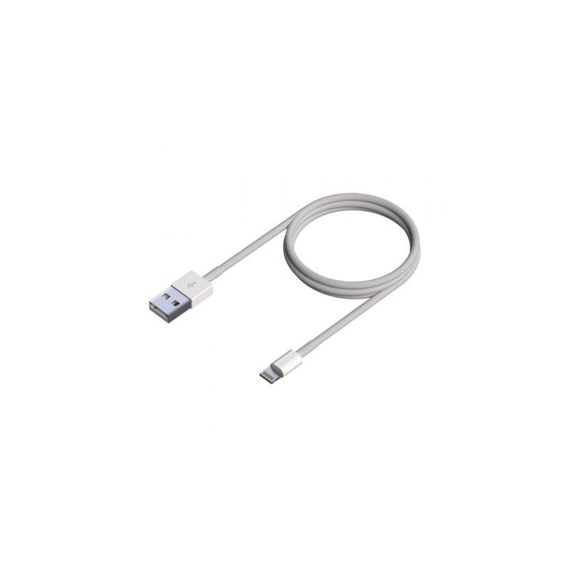 Cable Lightning Aisens A102-0542- USB Macho - Lightning Macho- 50cm- Blanco