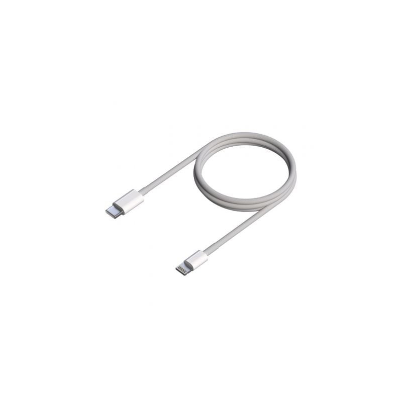Cable USB 2-0 Tipo-C Lightning Aisens A102-0543- USB Tipo-C Macho - Lightning Macho- 50cm- Blanco