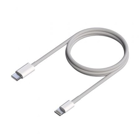 Cable USB 2-0 Tipo-C Lightning Aisens A102-0543- USB Tipo-C Macho - Lightning Macho- 50cm- Blanco