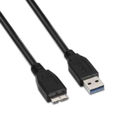 Cable USB 3-0 Aisens A105-0044- USB Macho - MicroUSB Macho- Hasta 9W- 625Mbps- 2m- Negro