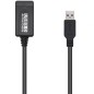 Cable Alargador USB 3-0 con Amplificador Aisens A105-0525- USB Macho - USB Hembra- 5m- Negro