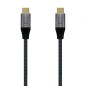Cable USB 2-0 Tipo-C Aisens A107-0629 5A 100W- USB Tipo-C Macho - USB Tipo-C Macho- 2m- Gris