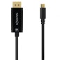 Cable Conversor Aisens A109-0689- USB Tipo-C Macho - DisplayPort Macho- 1-8m- Negro