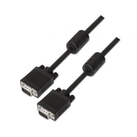 Cable SVGA Aisens A113-0071- VGA Macho - VGA Macho- Hasta 3W- 10Mbps- 1-8m- Negro