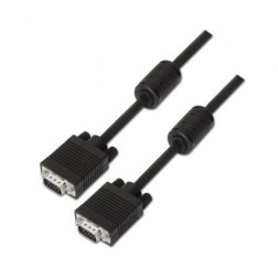 Cable SVGA Aisens A113-0072- VGA Macho - VGA Macho- Hasta 3W- 10Mbps- 3m- Negro