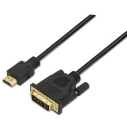 Cable HDMI Aisens A117-0090- DVI Macho - HDMI Macho- 1-8m- Negro