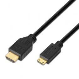 Cable HDMI Aisens A119-0114- HDMI Macho - Mini HDMI Macho- Hasta 10W- 720Mbps- 1-8m- Negro