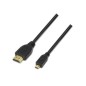 Cable Micro HDMI Aisens A119-0117- HDMI Macho - Micro HDMI Macho- Hasta 10W- 720Mbps- 1-8m- Negro